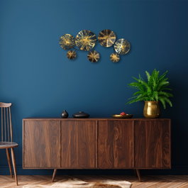 Wallity Eysan Escultura de Pared de Metal Multicolor
